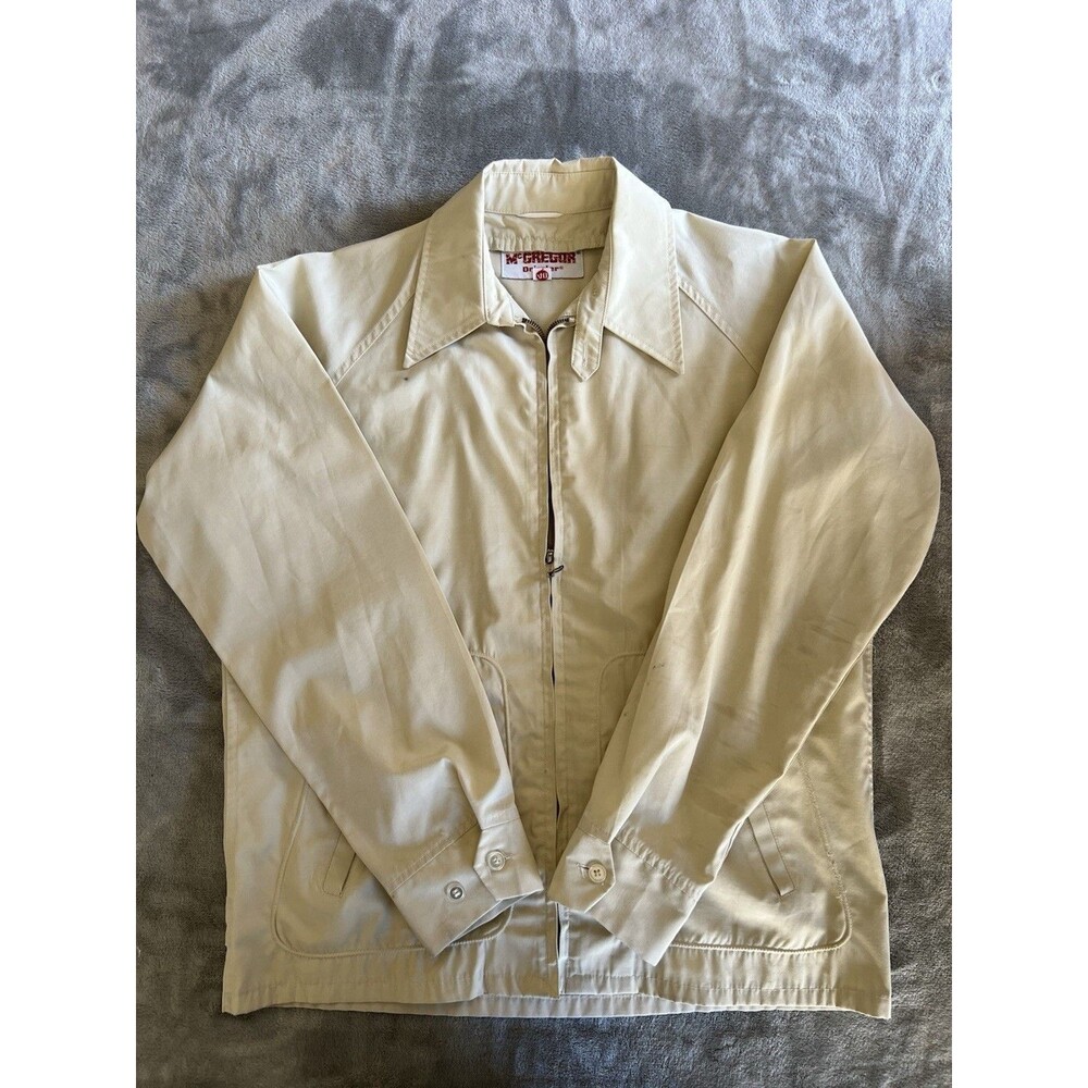 Vintage 70s 80s McGregor Drizzler Jacket Size 40 USA Water Repellent Harrington